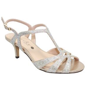 Lunar Womens/Ladies Francie Wide Sandals / Gold